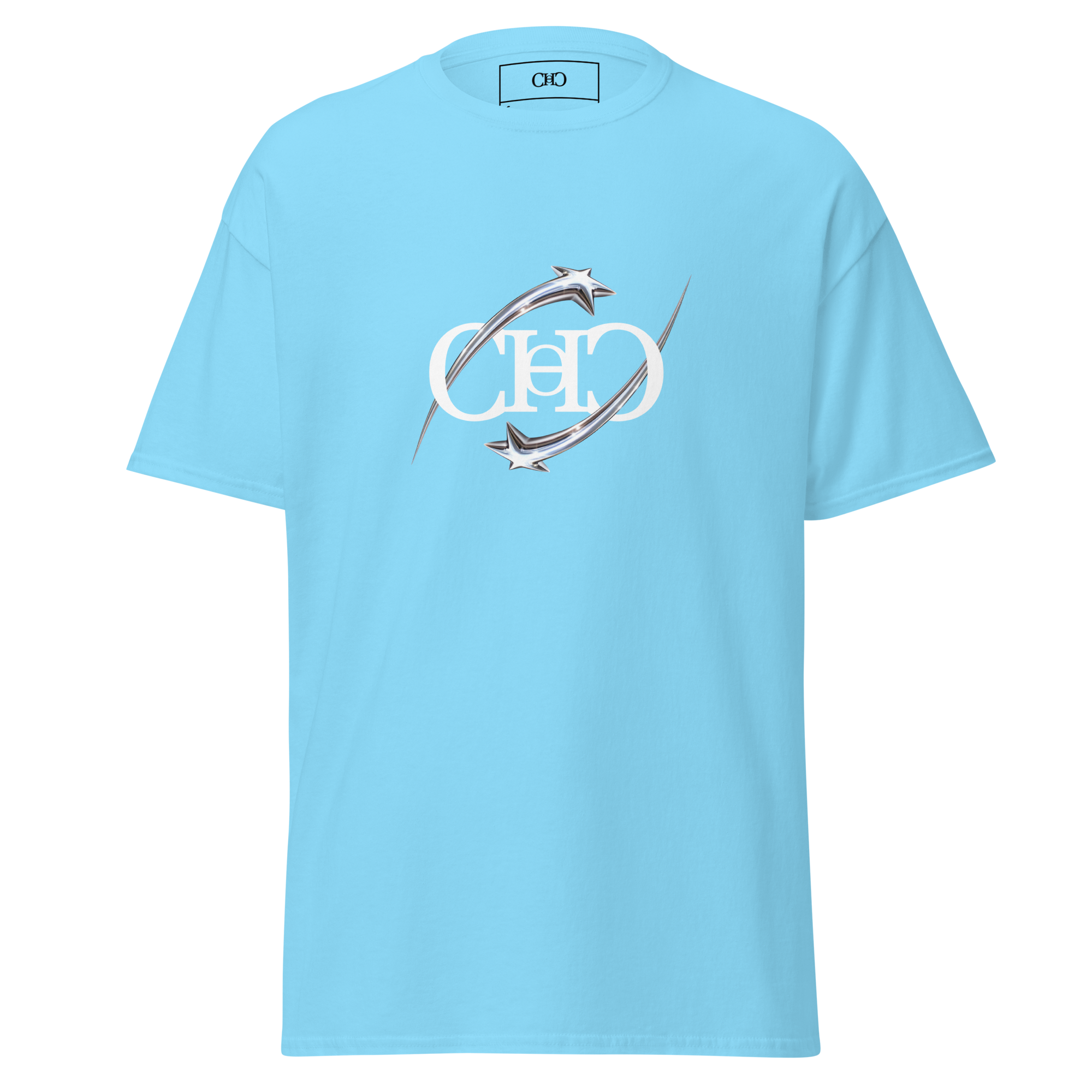 Stars Tee — Blue front